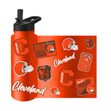 Cleveland Browns Quencher Bottle 34oz Stainless Steel Dreamweave