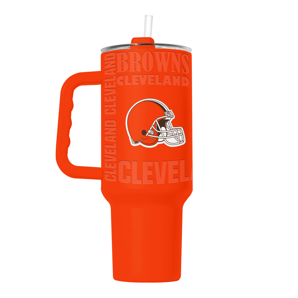 Cleveland Browns Tumbler 40oz Powder Coat Replay
