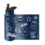 Dallas Cowboys Quencher Bottle 34oz Stainless Steel Dreamweave
