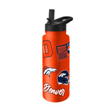 Denver Broncos Quencher Bottle 34oz Stainless Steel Dreamweave
