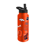 Denver Broncos Quencher Bottle 34oz Stainless Steel Dreamweave
