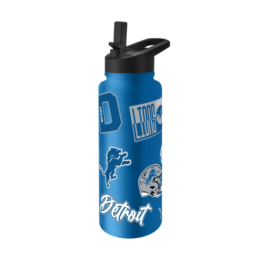 Detroit Lions Quencher Bottle 34oz Stainless Steel Dreamweave