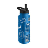 Detroit Lions Quencher Bottle 34oz Stainless Steel Dreamweave
