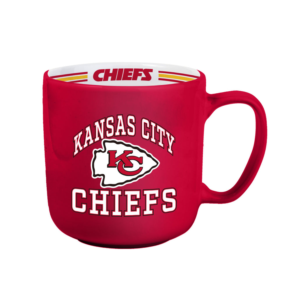 Kansas City Chiefs Coffee Mug 15oz Stripe Design