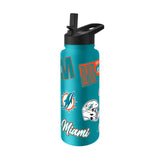 Miami Dolphins Quencher Bottle 34oz Stainless Steel Dreamweave