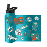 Miami Dolphins Quencher Bottle 34oz Stainless Steel Dreamweave