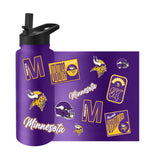 Minnesota Vikings Quencher Bottle 34oz Stainless Steel Dreamweave