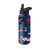 New England Patriots Quencher Bottle 34oz Stainless Steel Dreamweave
