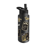 New Orleans Saints Quencher Bottle 34oz Stainless Steel Dreamweave