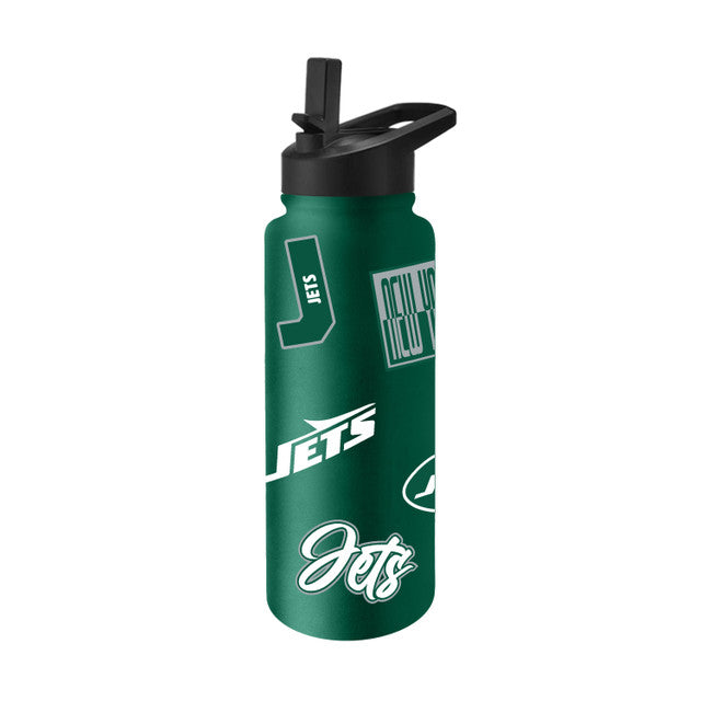 New York Jets Quencher Bottle 34oz Stainless Steel Dreamweave
