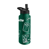 New York Jets Quencher Bottle 34oz Stainless Steel Dreamweave