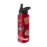San Francisco 49ers Quencher Bottle 34oz Stainless Steel Dreamweave