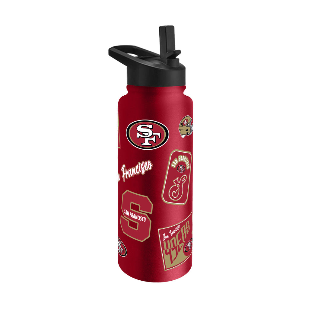 San Francisco 49ers Quencher Bottle 34oz Stainless Steel Dreamweave