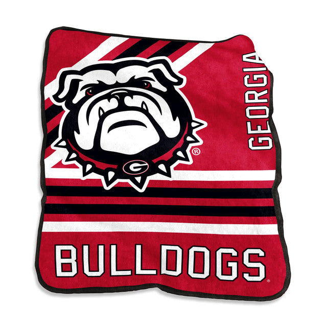 Georgia Bulldogs Blanket 50x60 Raschel Throw