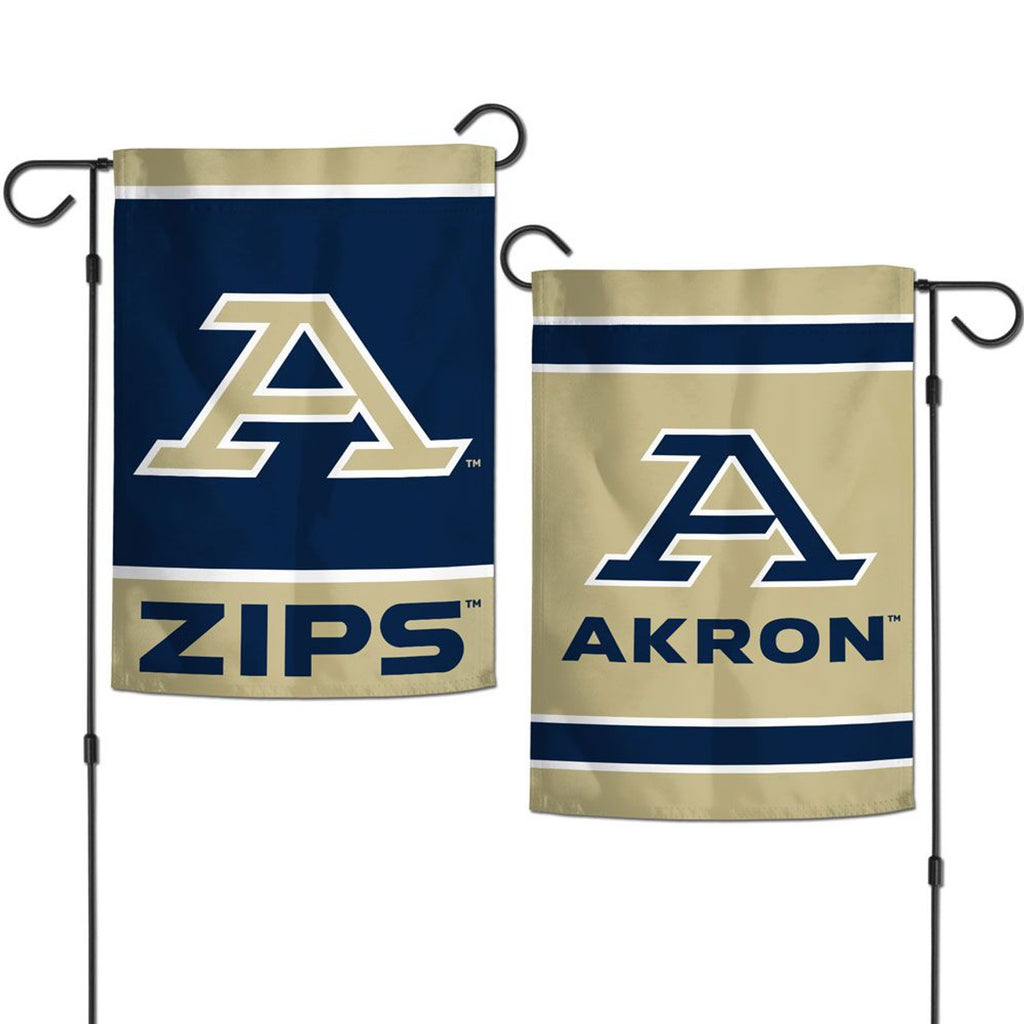 Akron Zips Flag 12x18 Garden Style 2 Sided