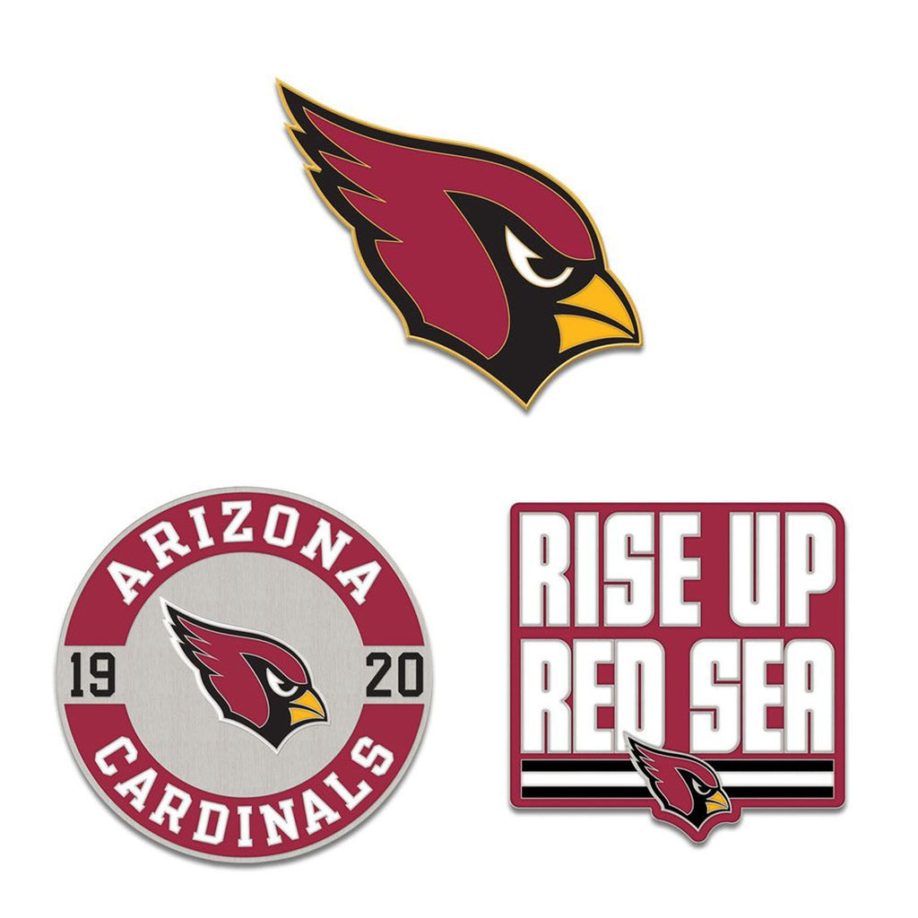 Arizona Cardinals Enamel Pin Set 3 Piece
