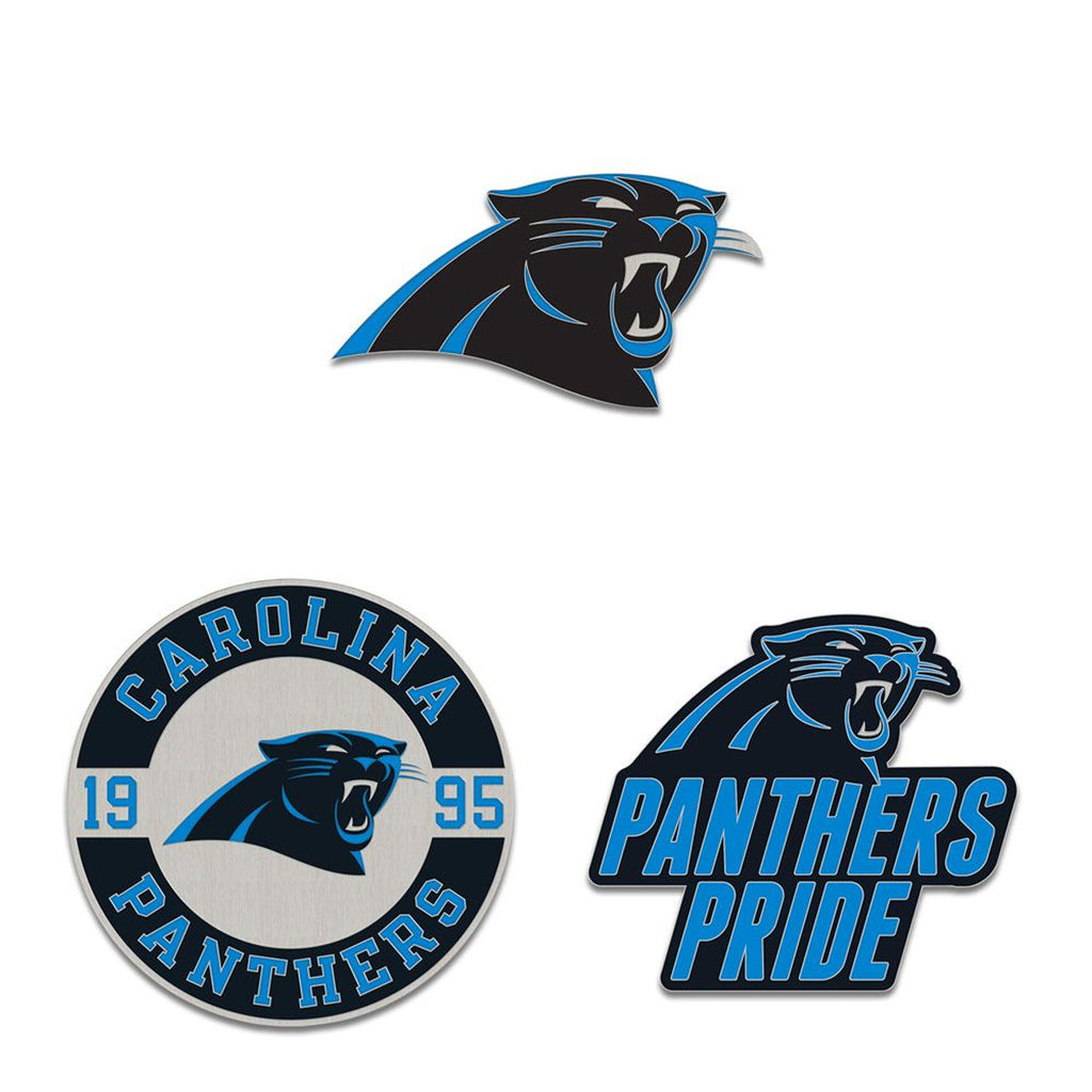 Carolina Panthers Enamel Pin Set 3 Piece