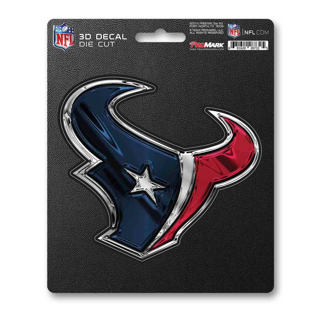 Houston Texans Decal 5x8 Die Cut 3D Logo Design
