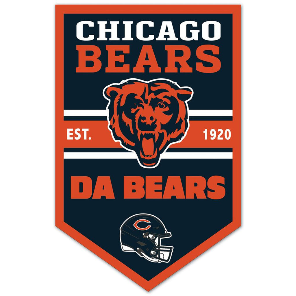 Chicago Bears Sign 11x17 Wood Chevron