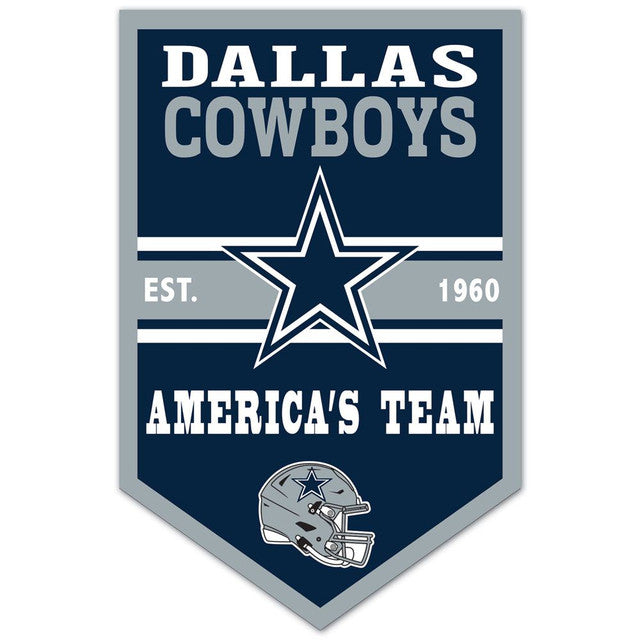 Dallas Cowboys Sign 11x17 Wood Chevron