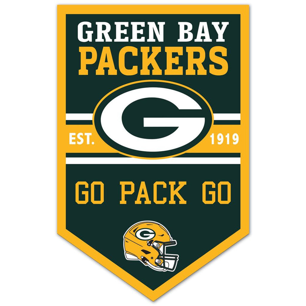 Green Bay Packers Sign 11x17 Wood Chevron
