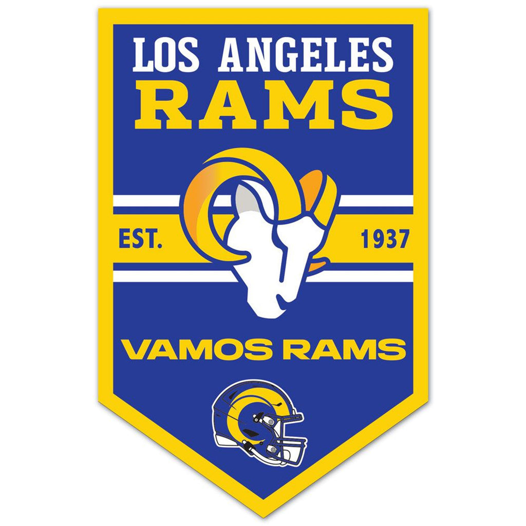 Los Angeles Rams Sign 11x17 Wood Chevron