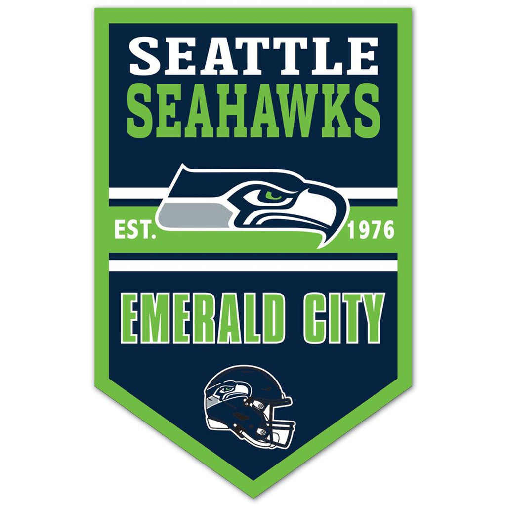Seattle Seahawks Sign 11x17 Wood Chevron