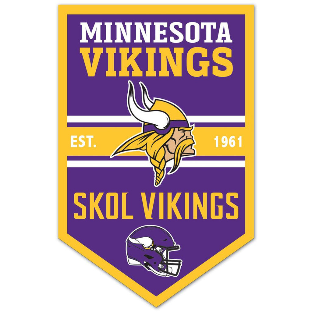 Minnesota Vikings Sign 11x17 Wood Chevron