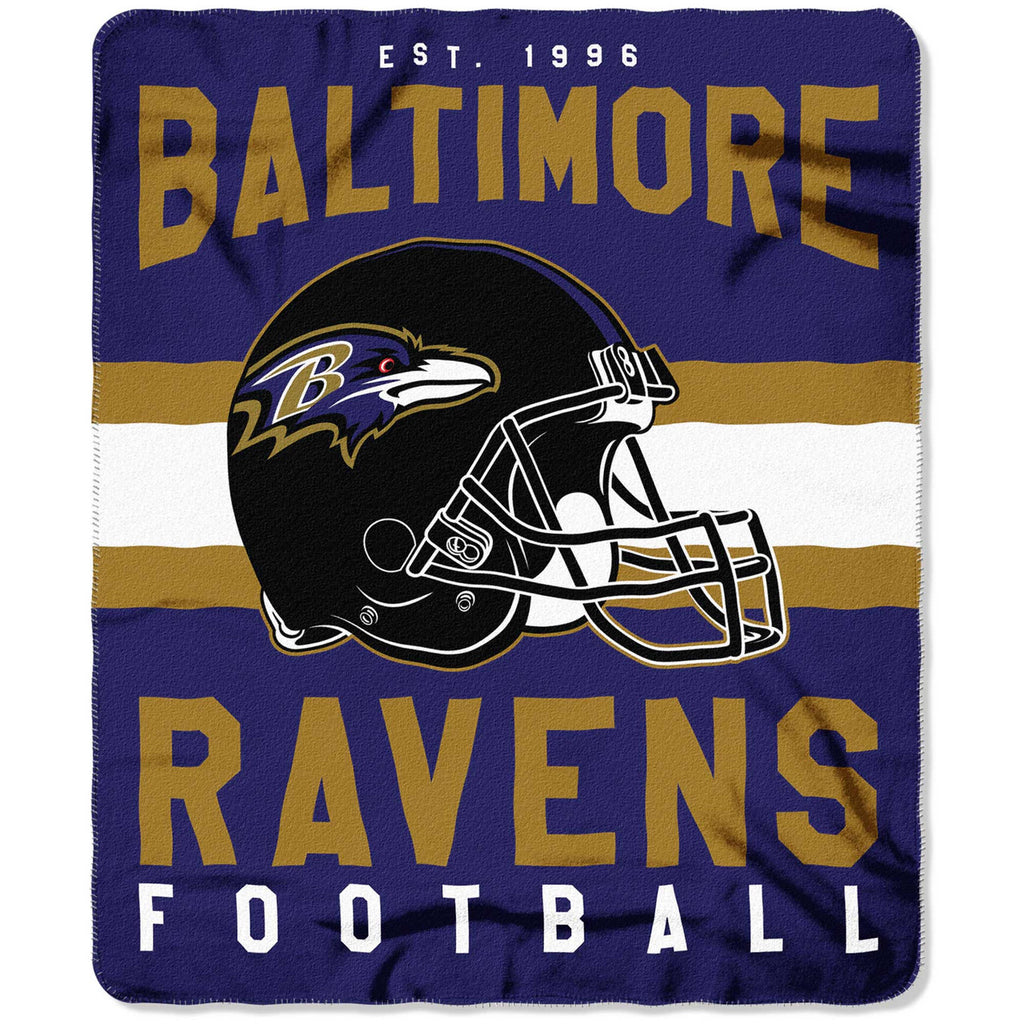 Baltimore Ravens Blanket 50x60 Fleece Singular Design