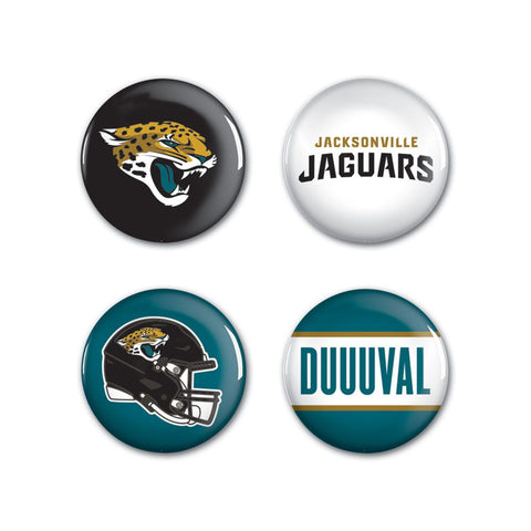 Jacksonville Jaguars Buttons 4 Pack