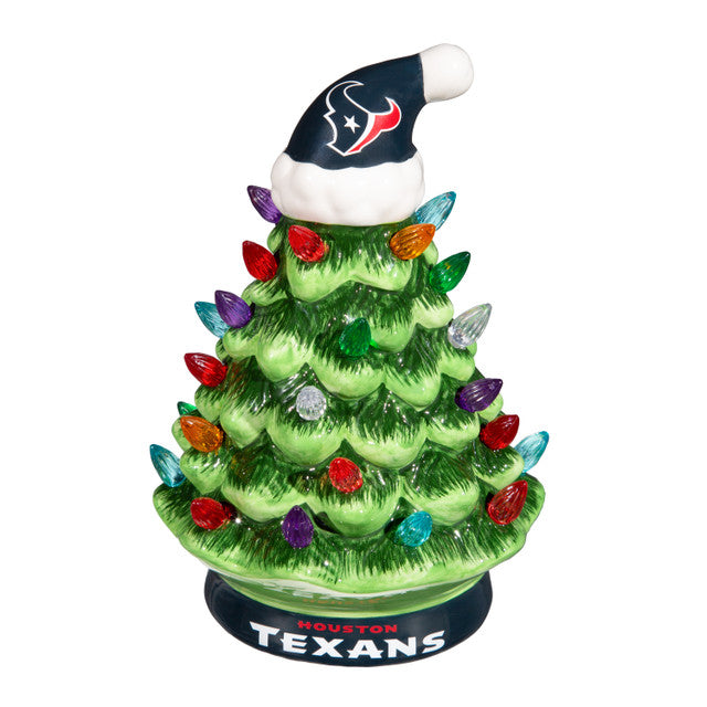 Houston Texans Christmas Tree 4 Inch LED Tabletop