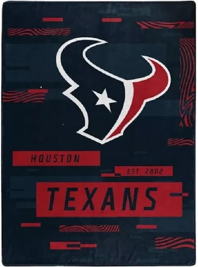 Houston Texans Blanket 60x80 Raschel Digitize Design