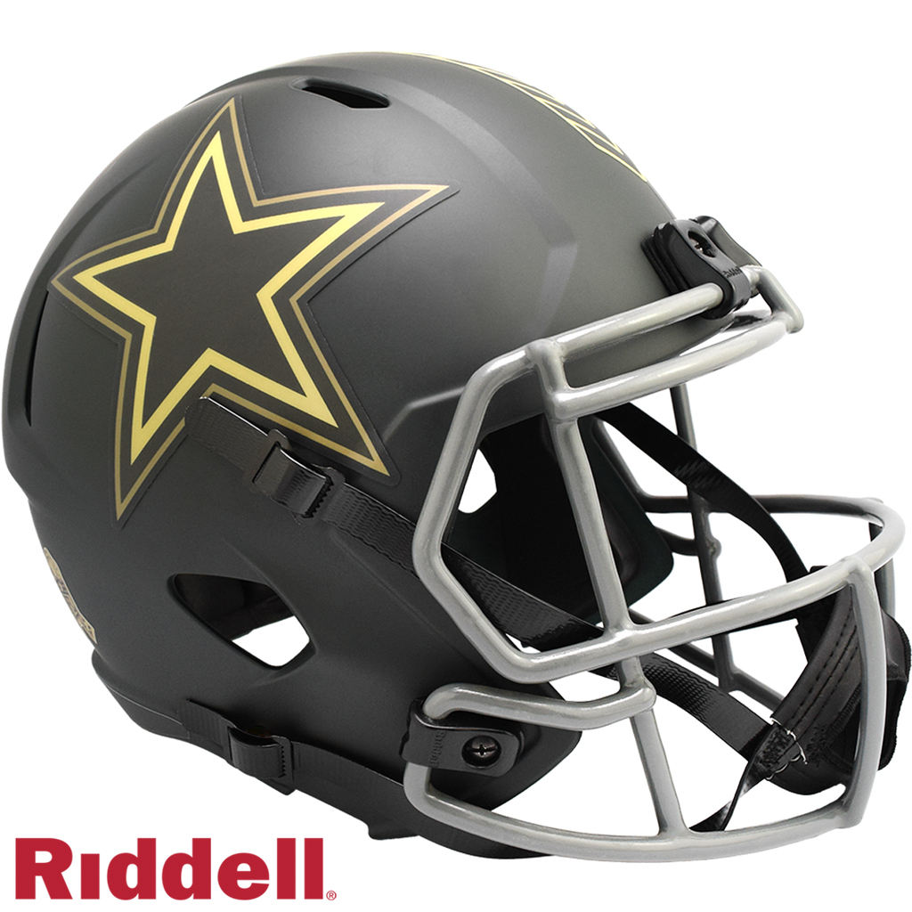 Dallas Cowboys Helmet Riddell Replica Full Size Speed Style Salute To Service 2025