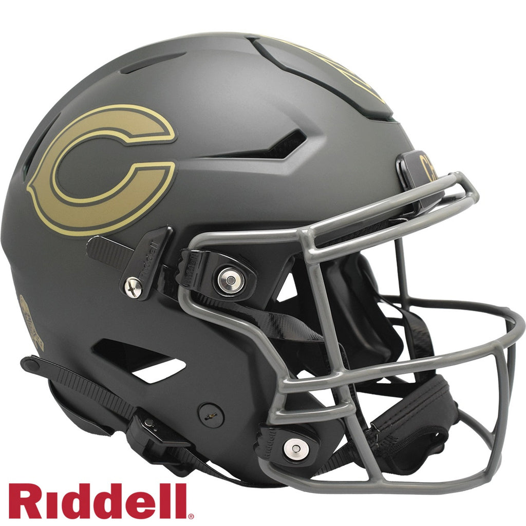 Chicago Bears Helmet Riddell Authentic Full Size SpeedFlex Style Salute To Service 2025