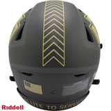 Kansas City Chiefs Helmet Riddell Authentic Full Size SpeedFlex Style Salute To Service 2025