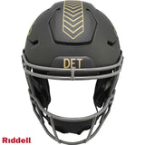Detroit Lions Helmet Riddell Authentic Full Size SpeedFlex Style Salute To Service 2025