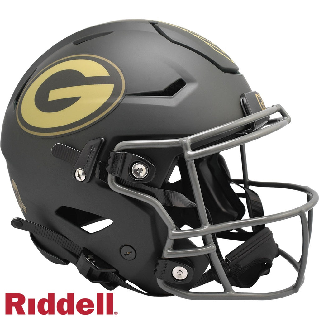 Green Bay Packers Helmet Riddell Authentic Full Size SpeedFlex Style Salute To Service 2025