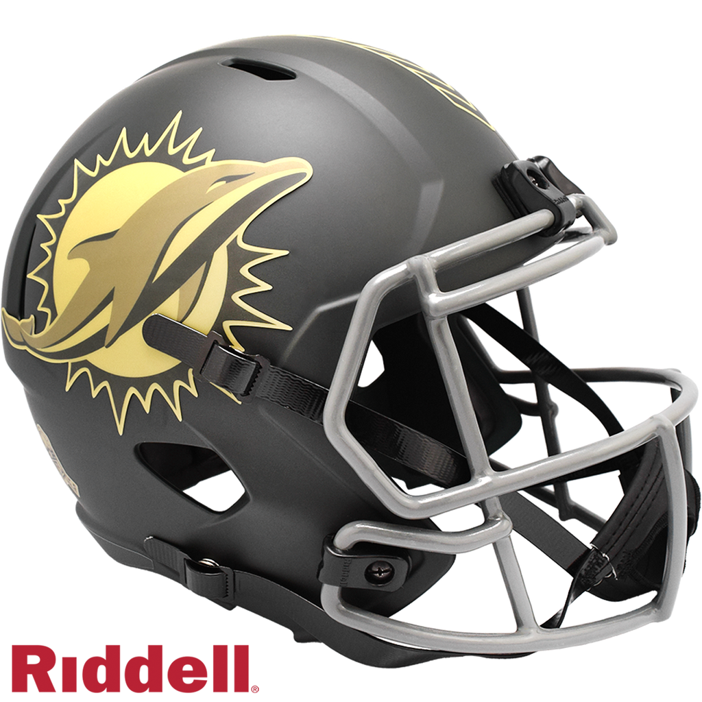 Miami Dolphins Helmet Riddell Replica Full Size Speed Style Salute To Service 2025