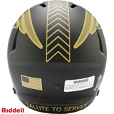 New England Patriots Helmet Riddell Replica Full Size Speed Style Salute To Service 2025