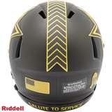 Dallas Cowboys Helmet Riddell Replica Mini Speed Style Salute To Service 2025