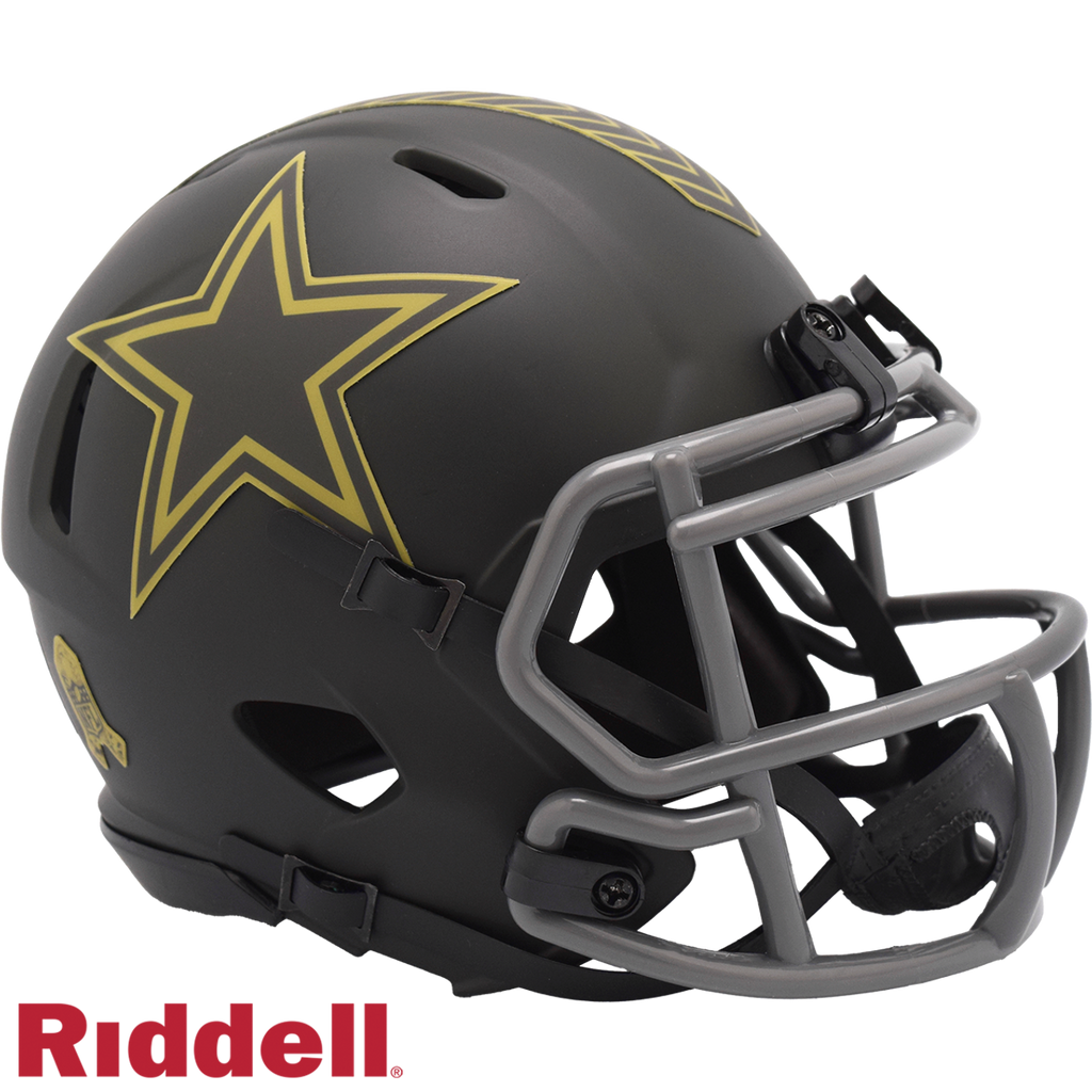 Dallas Cowboys Helmet Riddell Replica Mini Speed Style Salute To Service 2025