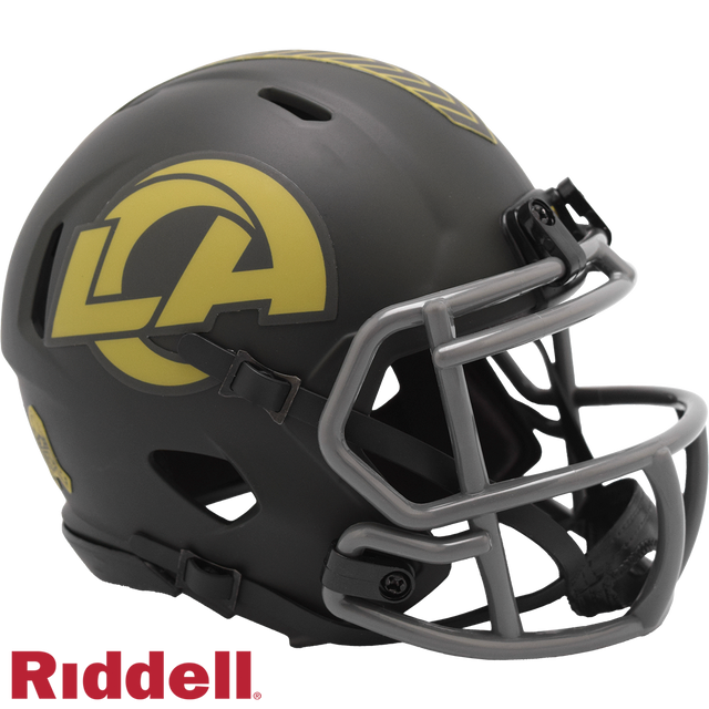 Los Angeles Rams Helmet Riddell Replica Mini Speed Style Salute To Service 2025