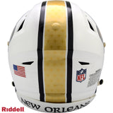 New Orleans Saints Helmet Riddell Authentic Full Size SpeedFlex Style On-Field Alternate 2025 - Special Order