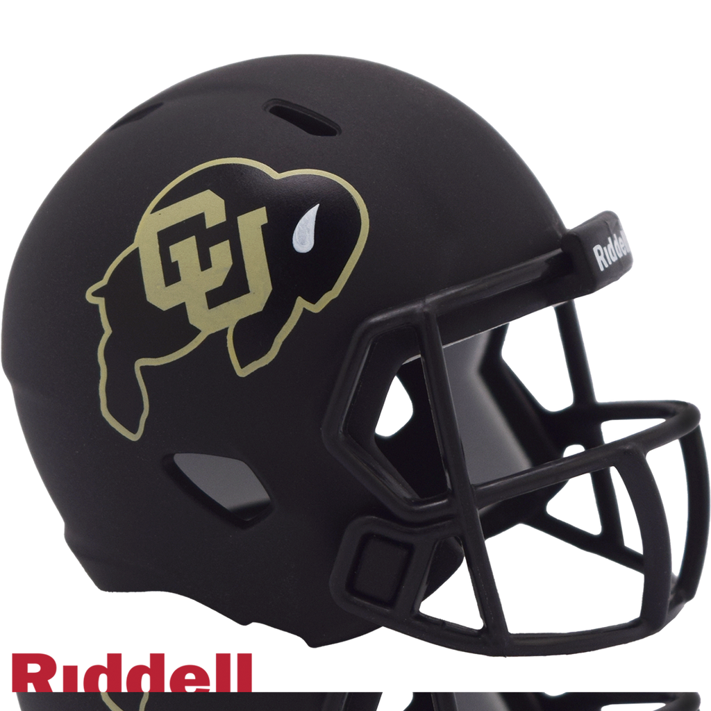 Colorado Buffaloes Helmet Riddell Pocket Pro Speed Style Black