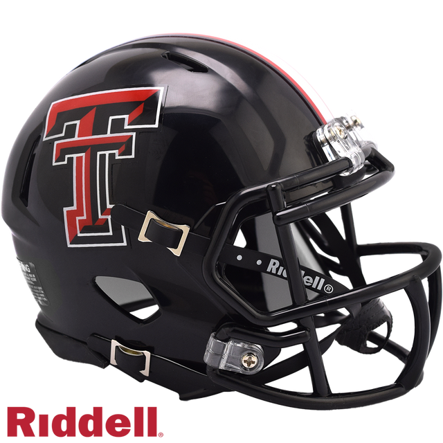 Texas Tech Red Raiders Helmet Riddell Replica Mini Speed Style Black