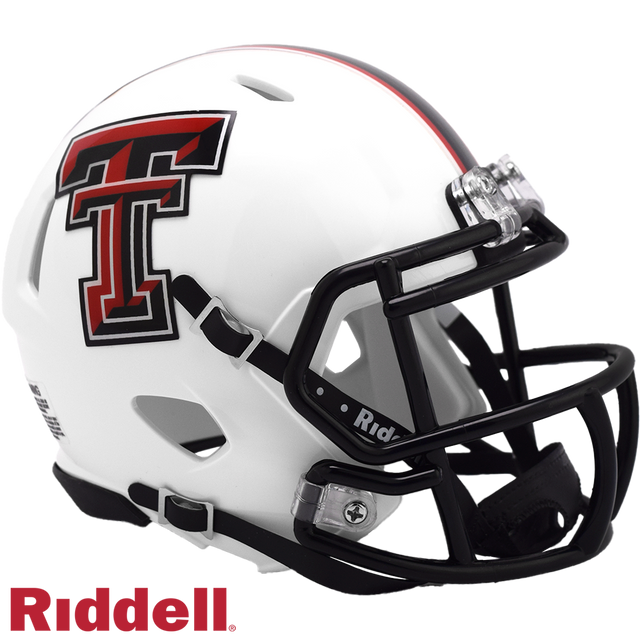 Texas Tech Red Raiders Helmet Riddell Replica Mini Speed Style White