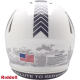 Detroit Lions Helmet Riddell Authentic Full Size Speed Style Salute To Service 2024