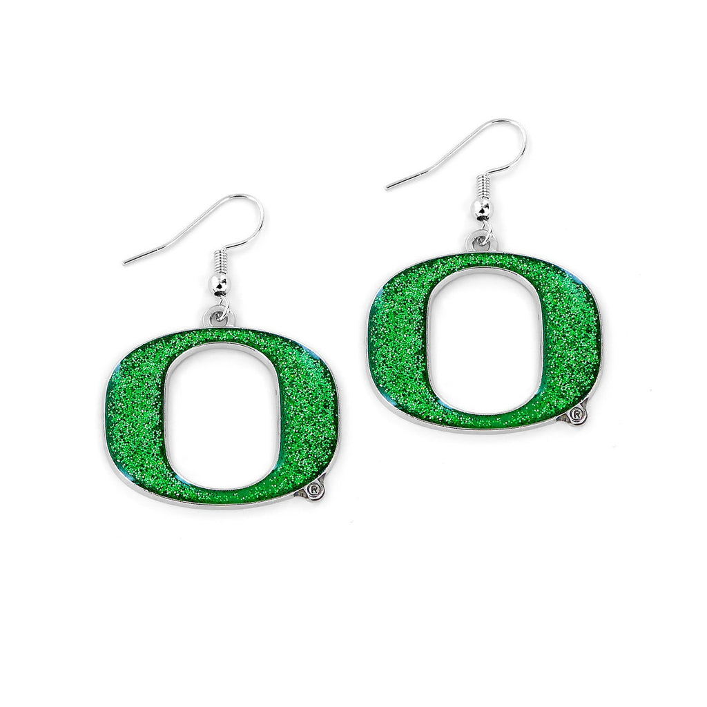 Oregon Ducks Earrings Glitter Dazzle