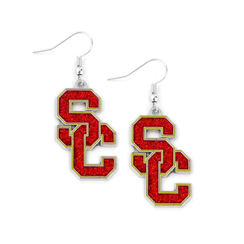 USC Trojans Earrings Glitter Dazzle