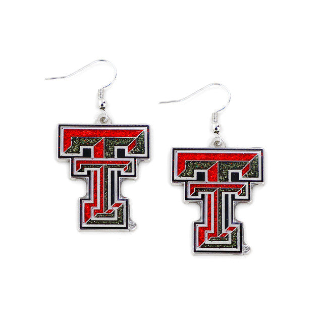 Texas Tech Red Raiders Earrings Glitter Dazzle